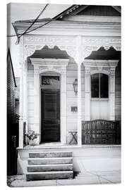 Canvas print Black NOLA - 2009 Shotgun House