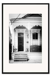 Gerahmter Kunstdruck Schwarzes NOLA - 2009 Shotgun House