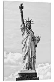 Magnettafel Schwarzes Manhattan - Freiheitsstatue