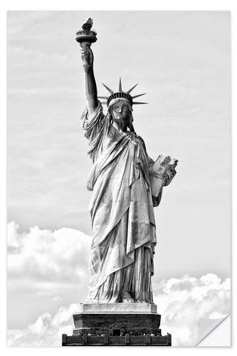 Wall sticker Black Manhattan - Statue of Liberty