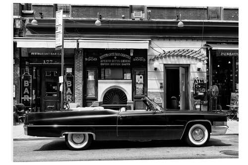 Tableau en PVC Manhattan noir - Cadillac noire