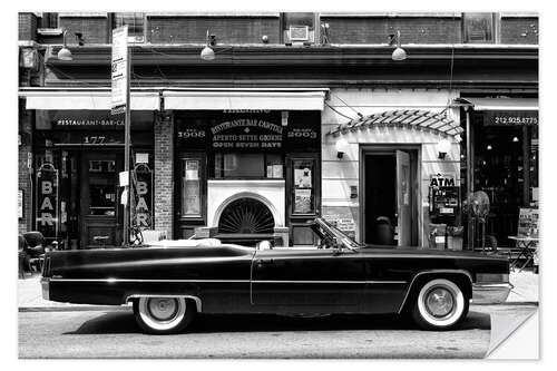 Selvklebende plakat Black Manhattan - Black Cadillac