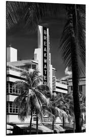 Magnettafel Schwarzes Florida - schönes Miami Art Deco