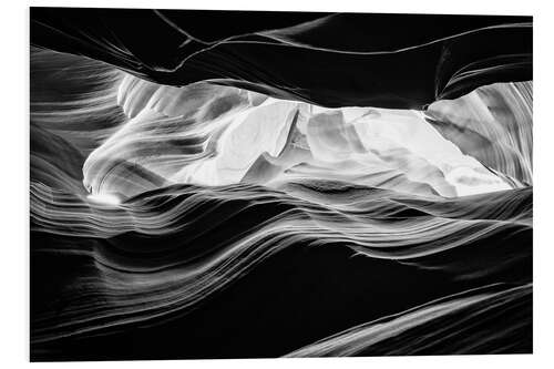 Foam board print Black Arizona - Antelope Canyon Natural Wonder