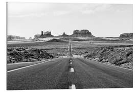 Alubild Schwarzes Arizona - Monument Valley Road