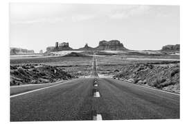 PVC print Black Arizona - Monument Valley Road