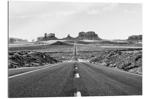 Gallery print Black Arizona - Monument Valley Road