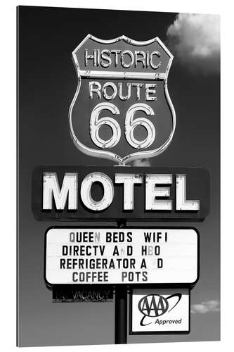 Gallery Print Black Arizona - Historic Arizona 66 Motel