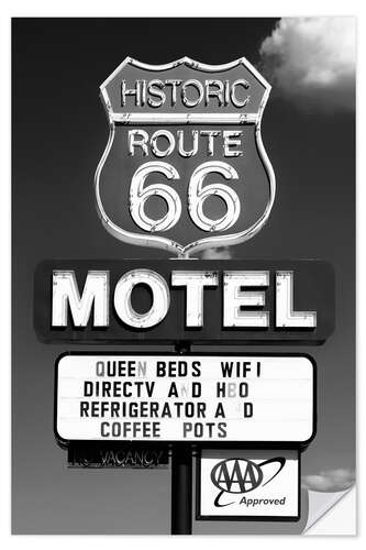 Wall sticker Black Arizona - Historic Arizona 66 Motel