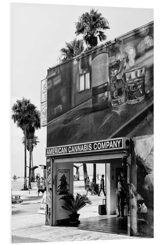 PVC print Black California - American Cannabis Venice Beach