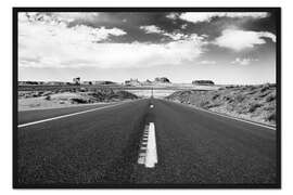 Gerahmter Kunstdruck Schwarzes Arizona - The Valley Drive