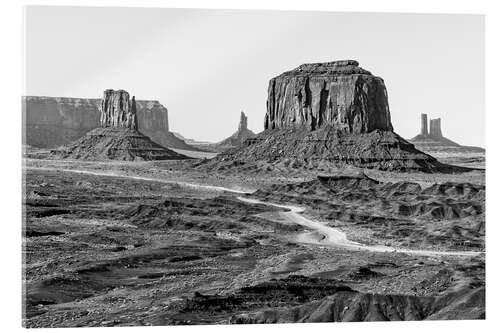 Acrylic print Black Arizona - Beautiful Monument Valley