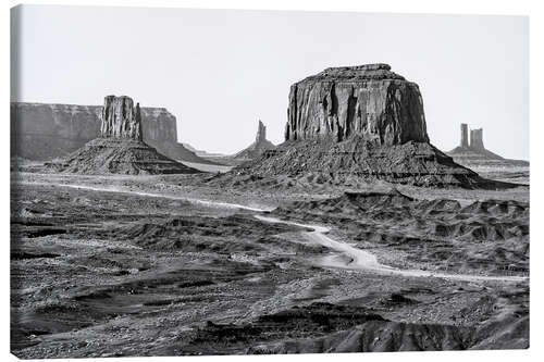 Lærredsbillede Black Arizona - Beautiful Monument Valley