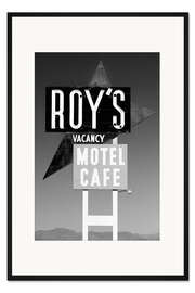 Gerahmter Kunstdruck Schwarzes Arizona - Motel Cafe