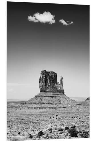 PVC print Black Arizona - Monument Valley West Mitten Butte