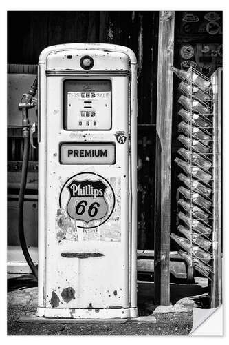 Selvklebende plakat Black Arizona - Premium Gas Station Arizona 66