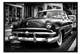 Gerahmter Kunstdruck Schwarzes Florida - Miami amerikanischer Traum