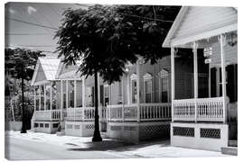 Canvas print Black Florida - Shotgun Houses