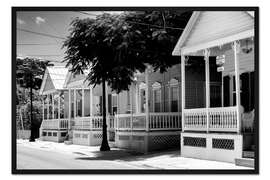 Gerahmter Kunstdruck Schwarzes Florida - Shotgun Houses