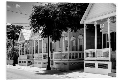 Foam board print Black Florida - Shotgun Houses