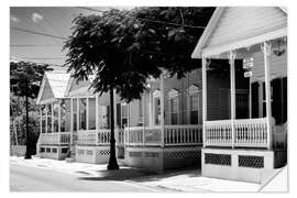 Selvklebende plakat Black Florida - Shotgun Houses