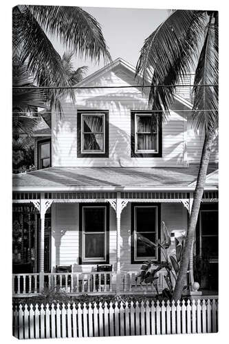 Canvas-taulu Black Florida - Colonial Architecture
