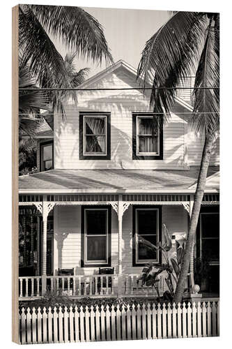 Obraz na drewnie Black Florida - Colonial Architecture