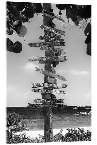 Acrylic print Black Florida - World Destinations