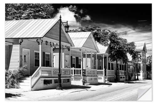 Selvklebende plakat Black Florida - Key West Architecture