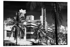 Aluminium print Black Florida - Wonderful Miami Beach Art Deco