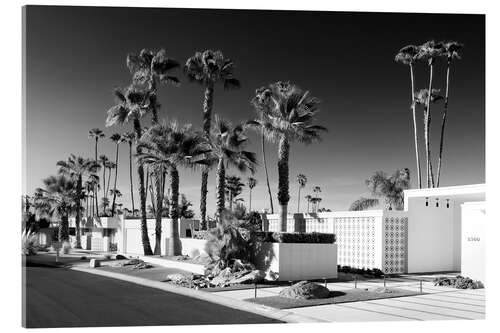 Acrylic print Black California - Retro White House