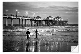 Sisustustarra Black California - Huntington Beach Surf City