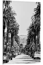 Magnettafel Schwarzes Kalifornien - Innenstadt von Los Angeles