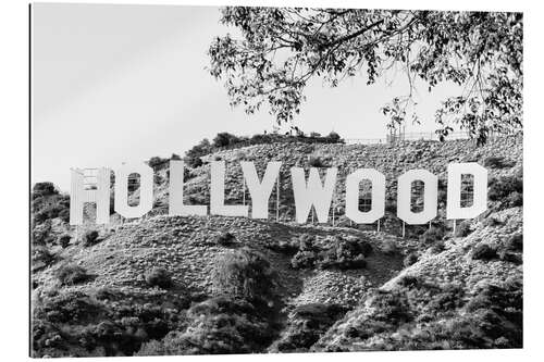 Tableau en plexi-alu Black California - Panneau Hollywood Los Angeles