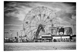 Tableau en aluminium Manhattan noir - Wonder Wheel - Philippe HUGONNARD