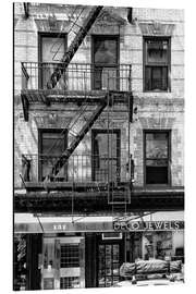 Magnettafel Black Manhattan - Soho Gebäudefassade