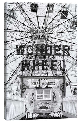 Canvas print Black Manhattan - Wonder Wheel