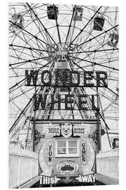 Hartschaumbild Black Manhattan - Wonder Wheel