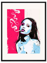 Gerahmter Kunstdruck Angelina Jolie
