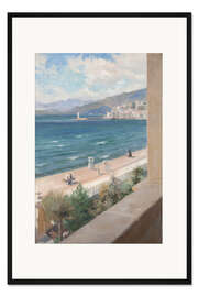 Gerahmter Kunstdruck Von meinem Fenster in Cannes