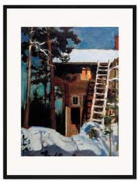 Gerahmter Kunstdruck Kalela im Winter