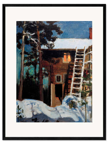 Impresión de arte enmarcada Kalela en invierno