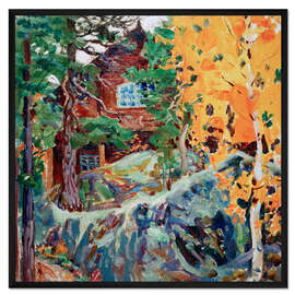 Gerahmter Kunstdruck Kalela im Herbst