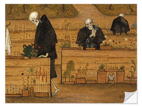 Muursticker De tuin van de dood