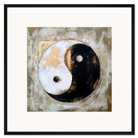 Gerahmter Kunstdruck Yin Yang