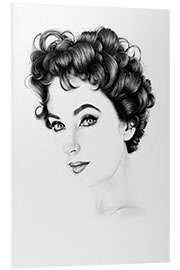 Foam board print Elizabeth Taylor III