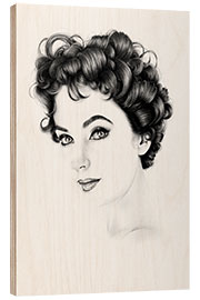 Holzbild Elizabeth Taylor III