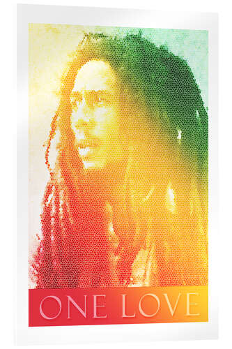 Akrylglastavla Bob Marley One Love