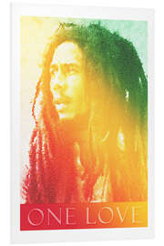 Hartschaumbild Bob Marley One Love