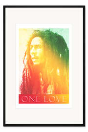 Gerahmter Kunstdruck Bob Marley One Love